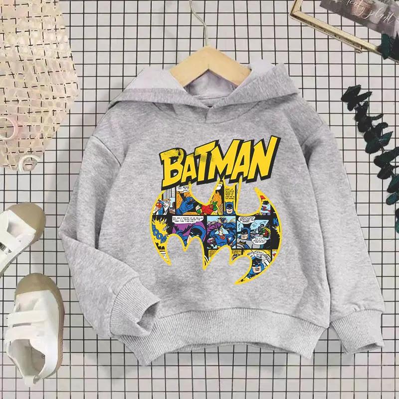 Batman Barnhuva, Tecknat Tryckta Pojk- och Flicktoppar, Bekväm och Mjuk Barnhuva