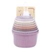 8Pcs Stacking Cups Toys for Rabbits Chinchillas Guinea Pigs  Multi-Colored Reusable Plastic Nesting Toys Stacking Cups Set