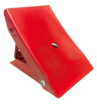 Emerson EM-353 Faltbarer Reifenstopper, 1 Stück, Rot, Stahl, Kompatibel mit Kleinwagen, PKW, Wohnmobilen, 1 Karton