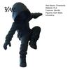 Minimalist Office Workspace Decor Dark Hooded Villain Monitor Figurine, Cool Faceless Hanging Ornament, Creative Climber Statue PLA Desktop