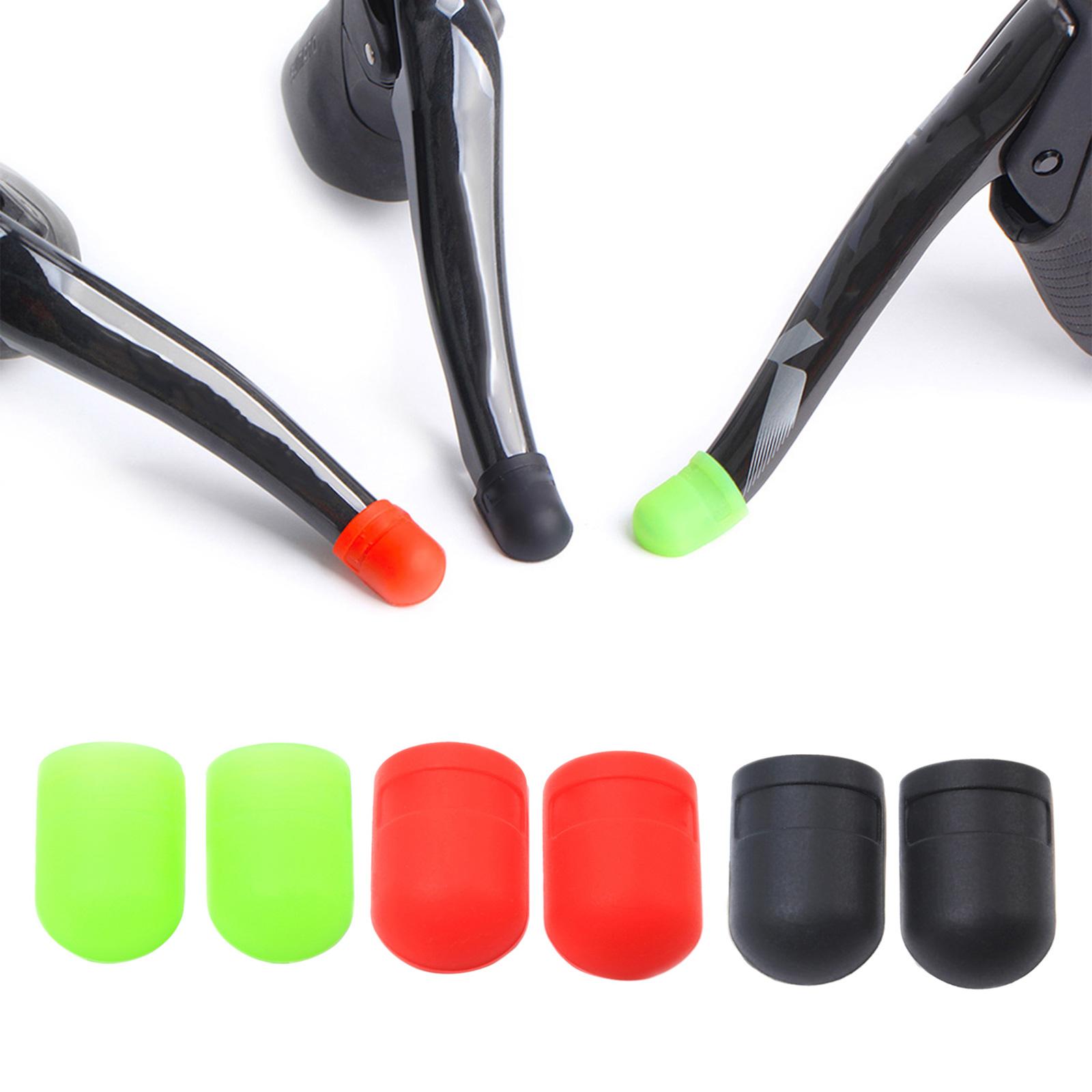 

2Pair Road Bike Silicone Brake Lever Cover Anti-scratch Sleeve Protectors Silicone Bicycles Shift Handle Cover Bike Part чорний