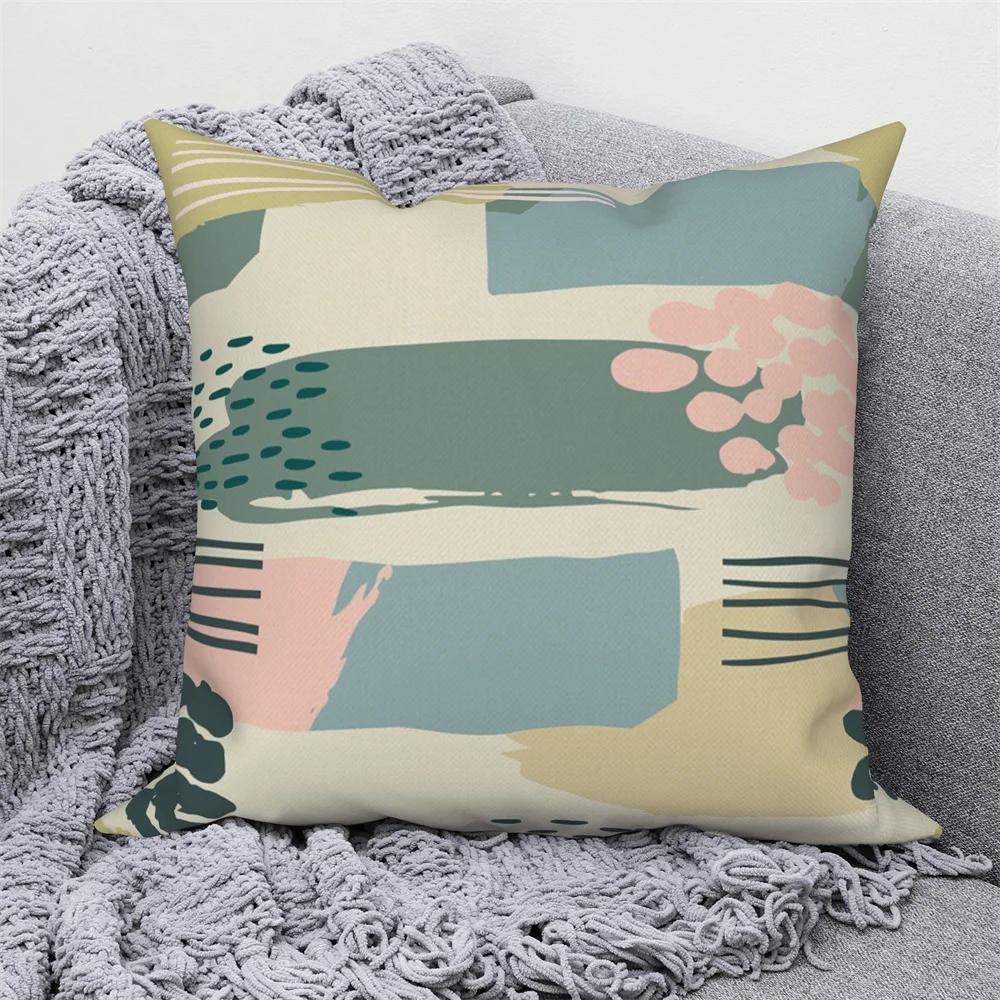 Geometric Pattern Throw Pillow Cover Home Decor Sofa Decorative   Nordic Abstract Art Cushion