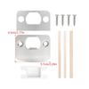 Stainless Steel Door Lock Strikes Plate set Security Latches Repair Door Lock Reinforcement set Suitable for Home Safety