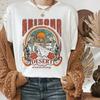Westliches Arizona Grafikshirt Damen Cowgirl Vintage Ästhetik T-Shirt Baumwolle Locker Westlicher Boho Stil T-Shirt Retro Damenbekleidung