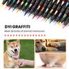 Yousheng 12 Colors Pet Nail Art Pen Set Quick Dry Brush Fun Creative Pet Paw Nail Polish Pens DIY Pet Manicure Supplies for Puppy Cat Small