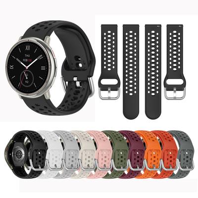 Pulseira de Silicone Para Amazfit Active 2 Sport Pulseira Respirável Inteligente Correa Acessórios Pulseira Amazfit Active2