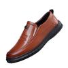 Hy buty skórzane dzięcioła męskie skórzane autentyczne buty biznesowo-casualowe buty do jazdy jednym pedałem miękka podeszwa antypoślizgowe i odporne na zużycie tata