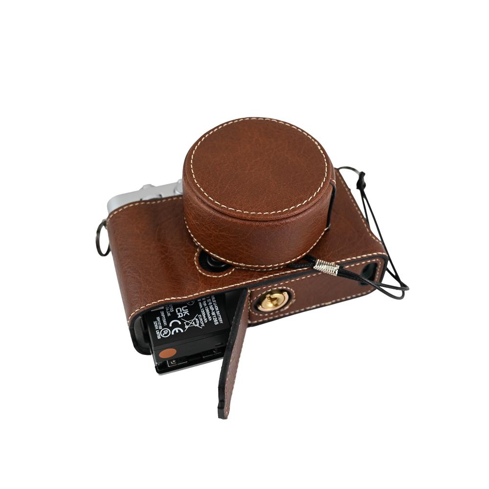 Camera Half Case for Fujifilm X-E5 Fuji XE5 Bottom Battery Opening Cover With Shoulder Strap Protector Lens Cap