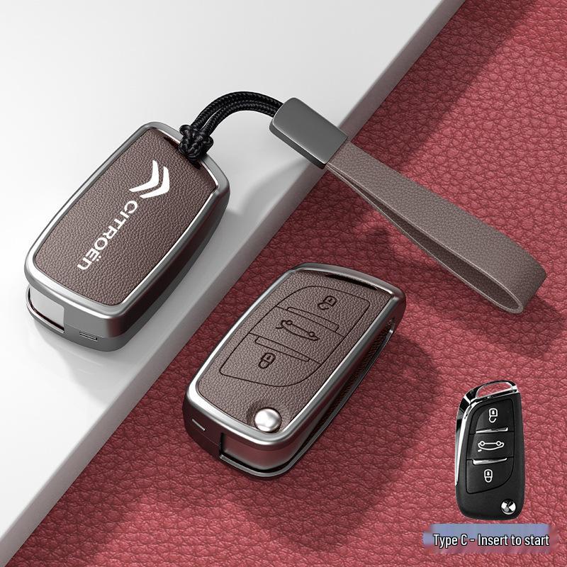 Car Key Cover & Buckle for Citroen C3XR, C4L, Tianyi, C5, C4 Sega, Elysee, C6 Models