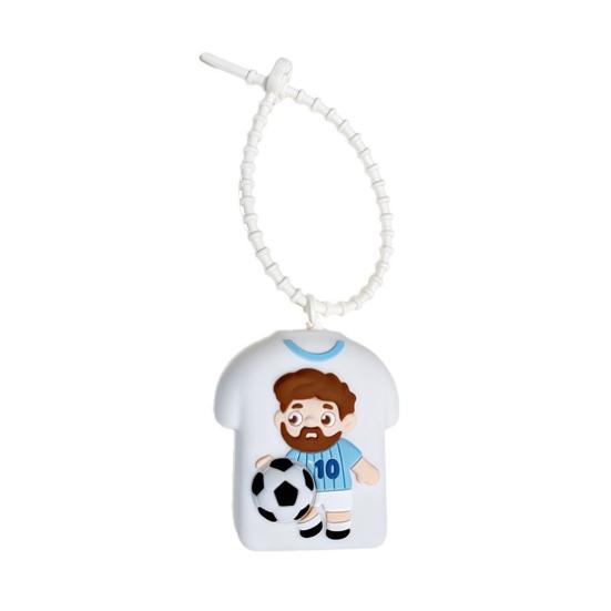 Bag Pendant with Hanging Chain, Cartoon Star Design Soft Silicone Stress Relief Keychain, Schoolbags Bag Decoration