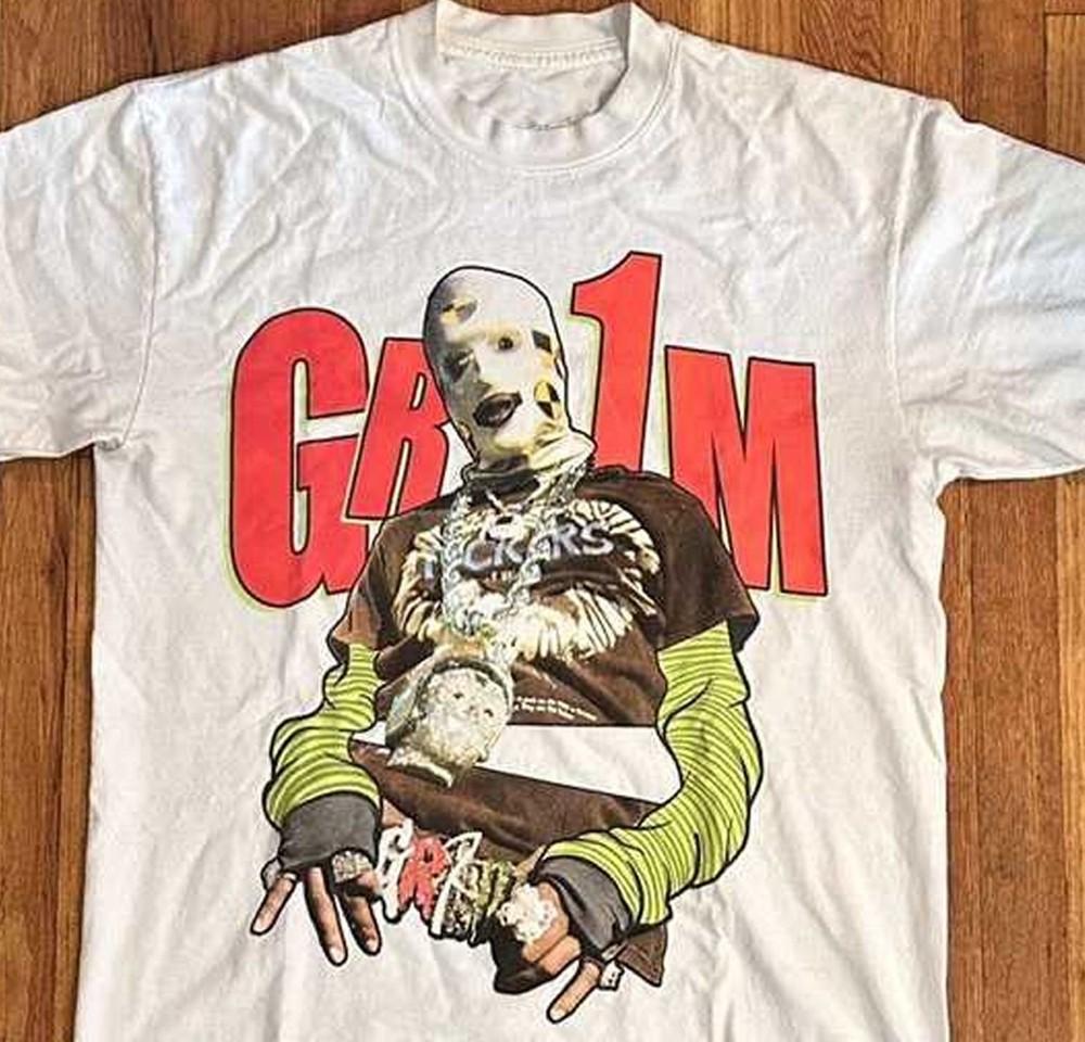 Классическая футболка A$AP Rocky ASAP ROCKY GR1M Хлопок Мужская S-235XL 20D192 Унисекс S