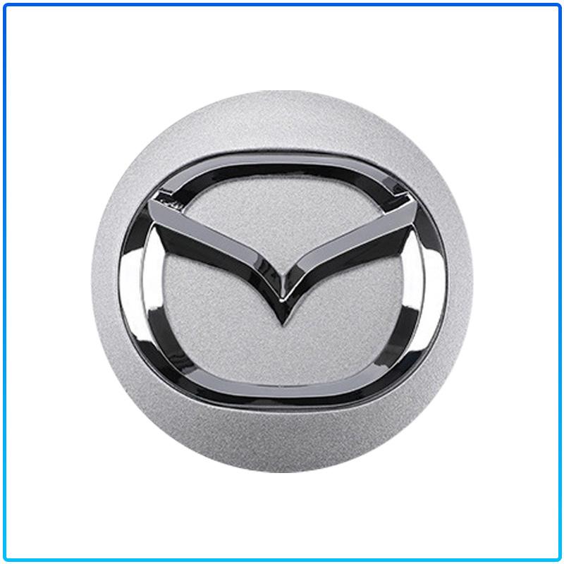 For Mazda 6 3 CX5 5 2 323 CX7 Demio Atenza Axela MX30 CX30 CX3 CX9 RX8 RX7 56mm Car Emblem Tire Wheel Hub Cap Rim Covers Auto Decorate Accessories