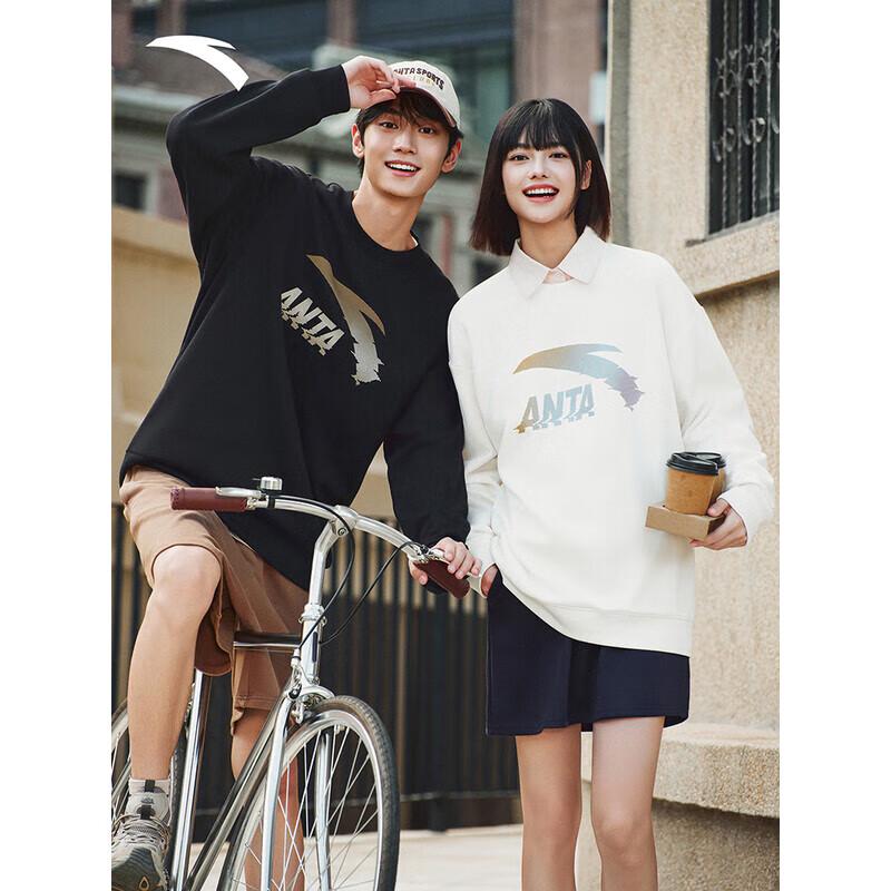 ANTA Men's Fun Graphic Crew Neck Fleece Pullover
