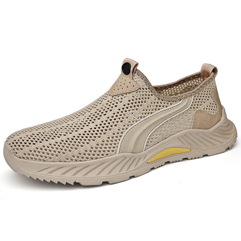 

Летняя сетчатая обувь для вывода средств мужская дышащая повседневная спортивная обувь с полым сетчатым верхом 46