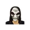 מסכת האלווין איכותית שחורה עם שיער ארוך, כיסוי ראש מלא למסיבות קוספליי מפחידות