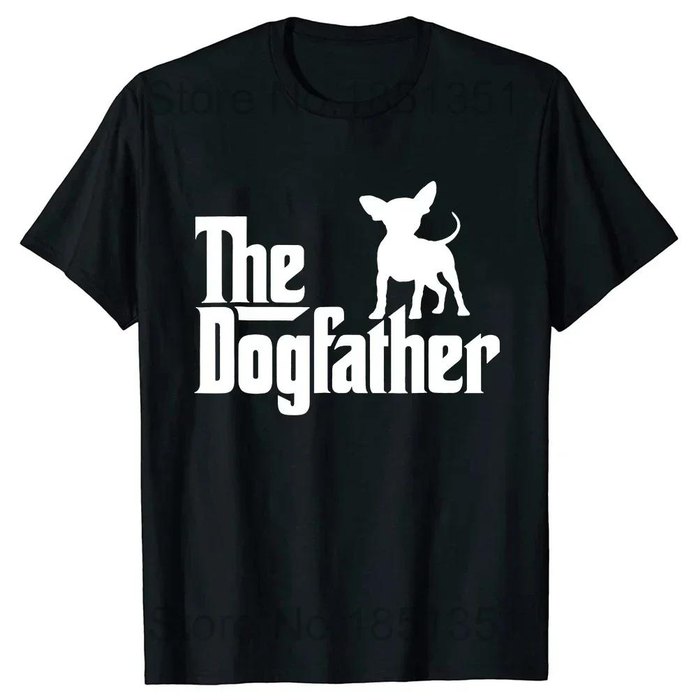 Funny Best Chihuahua Dad Ever Retro Vintage Sunset T Shirts Graphic Cotton Streetwear Short Sleeve Birthday Gifts Summer T-shirt