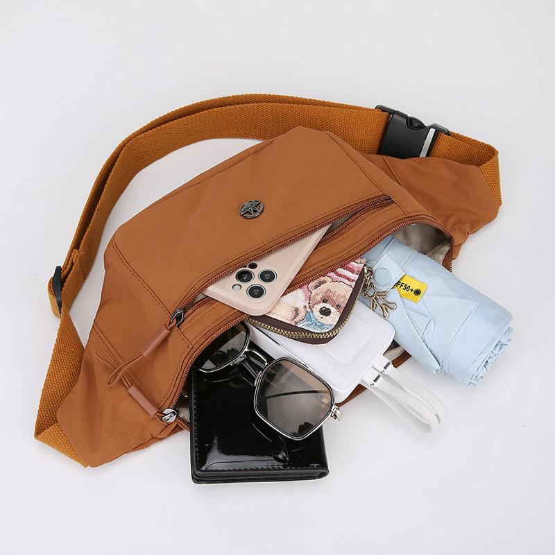 Nylon Waterproof Waist Pack Shoulder Chest Bag for Women Adjustable Strap Travel Purse Luxury Summer Girls Bag
