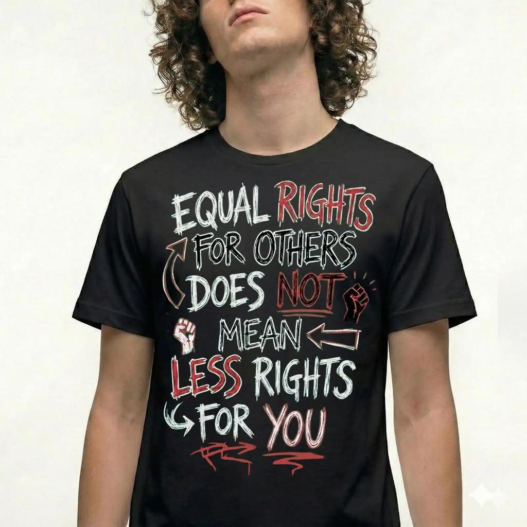 Equal Rights For Others Not Less You T Shirt Social Justice Quote Vintage Washed Breathable Stylish Stretched Soft Fashion