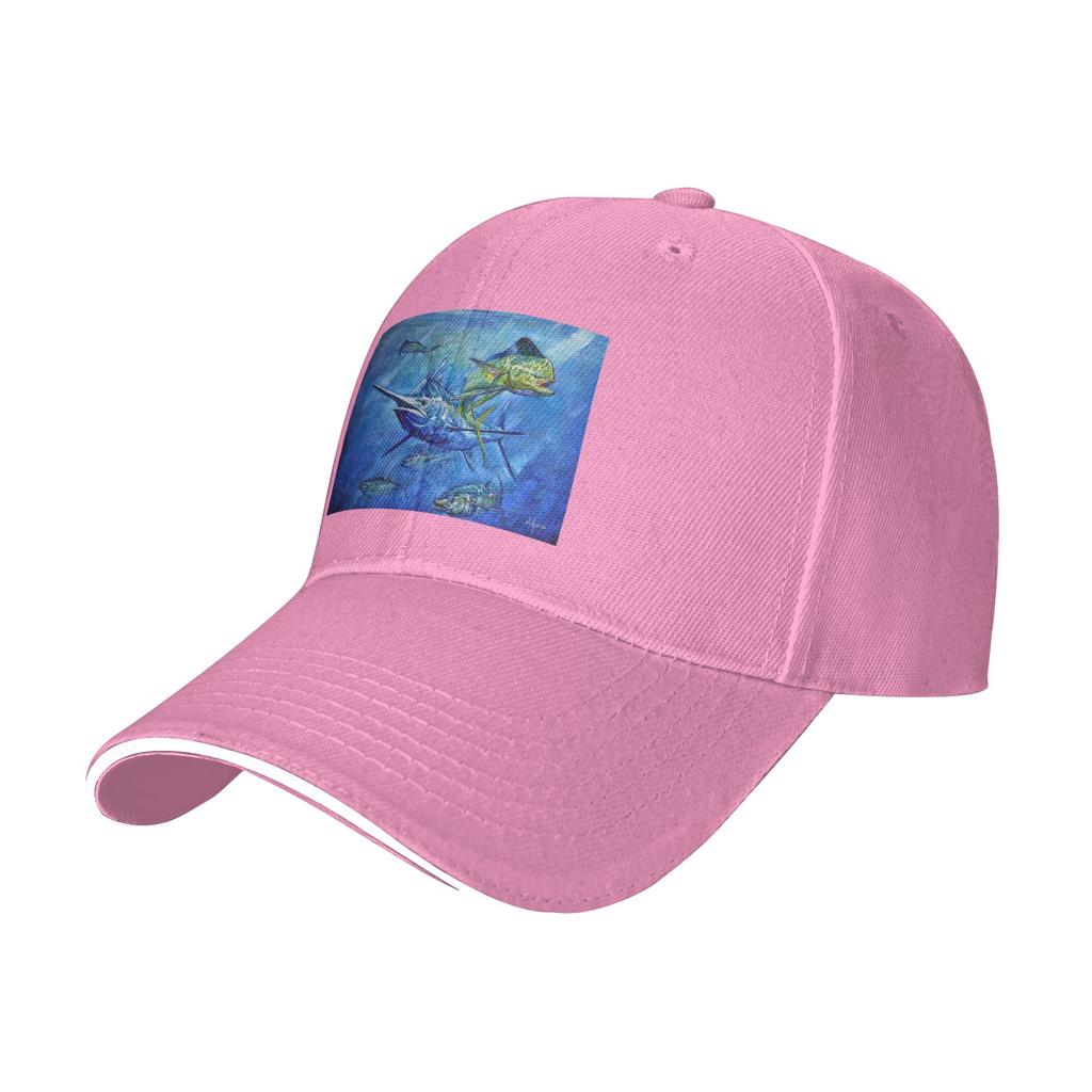 Dorado Marlin and Tuna Cap Casual Baseball Caps Adjustable Hat Hip Hop Summer Unisex Baseball Hats Customizable Polychromatic