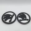 2pcs 90mm 80mm for SKODA Car Front Grille Head Hood Bonnet Emblem Rear Tail Bumper Trunk Sticker Badge Styling Accessories