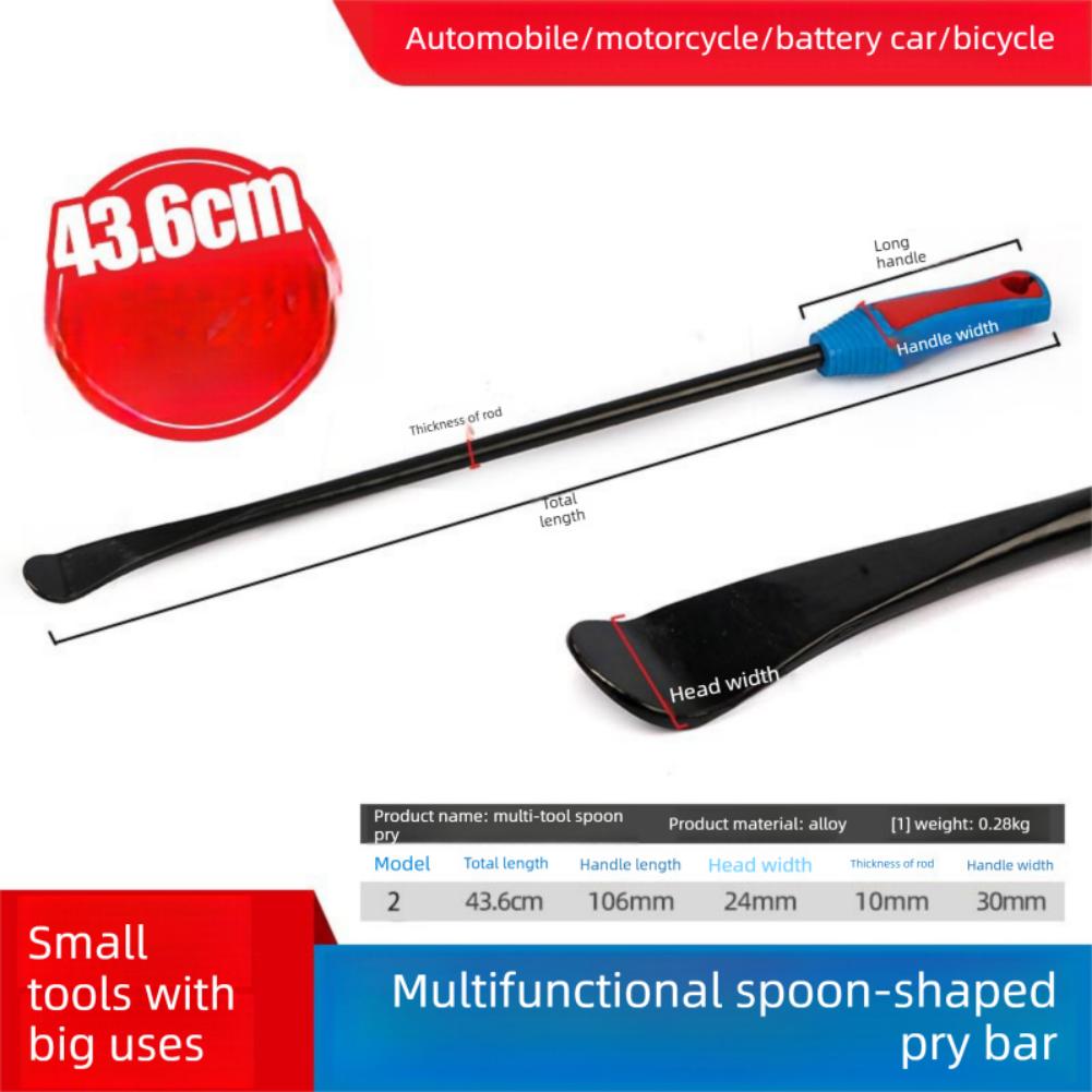 Car Motorcycle Bike Heavy Duty Tire Spoon Lever Bar Chrome Vanadium Steel Anti Slip Handle Professional Tire Repair Tools