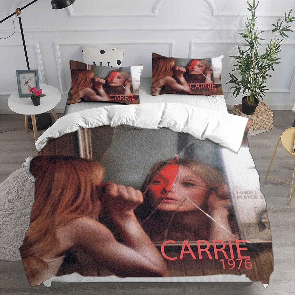 Carrie (1976) Bedding Sets Soft Bed Cover Comforter Duvet Cover Pillow Case 2-3 Pieces Sets Kids Adult Bedroom Decoration