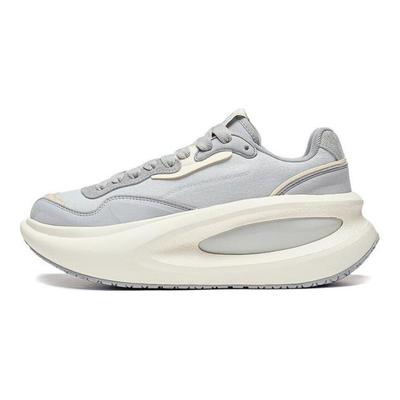 Li Ning Cloud Travel Ocra Shock Absorbing Non-Slip Wear-Resistant Low-Top Casual Shoes Unisex Casual Shoes Off-White AZGT087-2