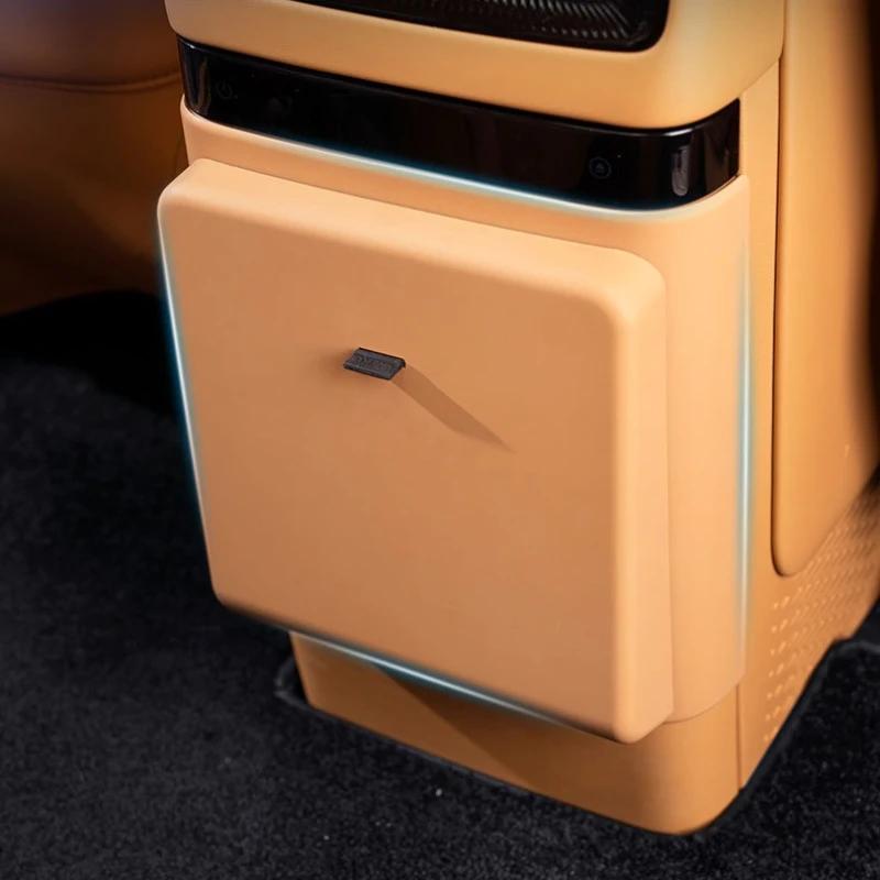 For VOYAH Dreamer 2025-2026 Refrigerator Anti-Kick Trash Bag Second Row Cover Plate Car Interior Modified Supplies Accessories