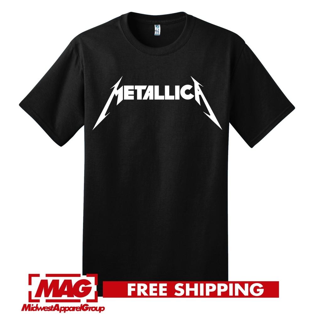 ФУТБОЛКА METALLICA 90-е Хэви-метал Рок-группа Логотип Джеймс Ларс Черный Альбом Футболка Te Унисекс Футболка M