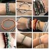 Reiki Natural Stone Bracelets For Women Men 4MM Beads Stretch Bracelet Wholesale Agate Lava Tiny Bangles Handmade Simple Jewelry