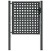 Gartentor Anthrazit 100x100 cm Stahl