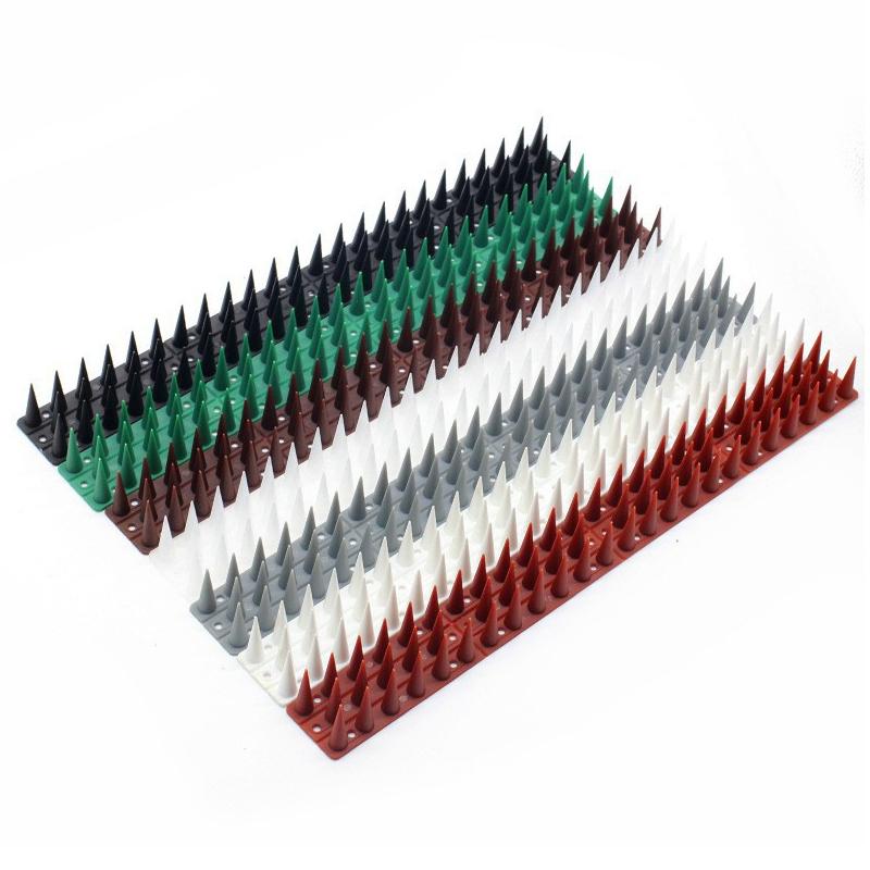 10Pcs Plastic Bird Repeller Spikes Fence Wall Cat Anti Pigeon Spikes Anti-Bird Outdoor Squirrel Garden Fences Animal Repellent