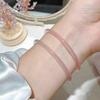 Jewelry Accessories Korean Glass Stone Bracelet Fashion Jewelry Women Wristband Jingle Bangle