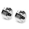 BEYOURCHOI Handheld Manual Suitable for Sports Competitions Counter, 2-Pack, Metal, Mechanical, 4-Digit Count, Measurement, Resettable, Waterproof,