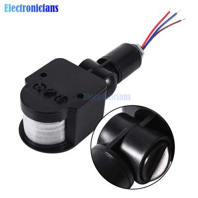 DC 12V Motion Sensor Motion Detector Automatic Infrared PIR Sensor 180 Degree Rotating Outdoor Automatic Control Light Switch