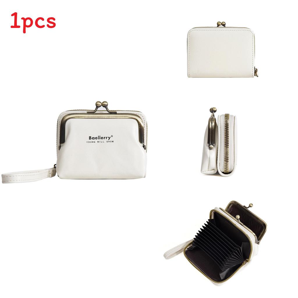 Mini Wallet Pu Leather Zipper Coin Purse With Antitheft Design For Women