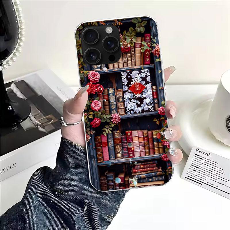Lies Bücher Illustration Lesen Weiche Handyhülle Für IPhone 11 17 Air 16E 16 Pro Max 15 + 14 Plus 13 Mini 12 Apple 7 SE 8 Fundas