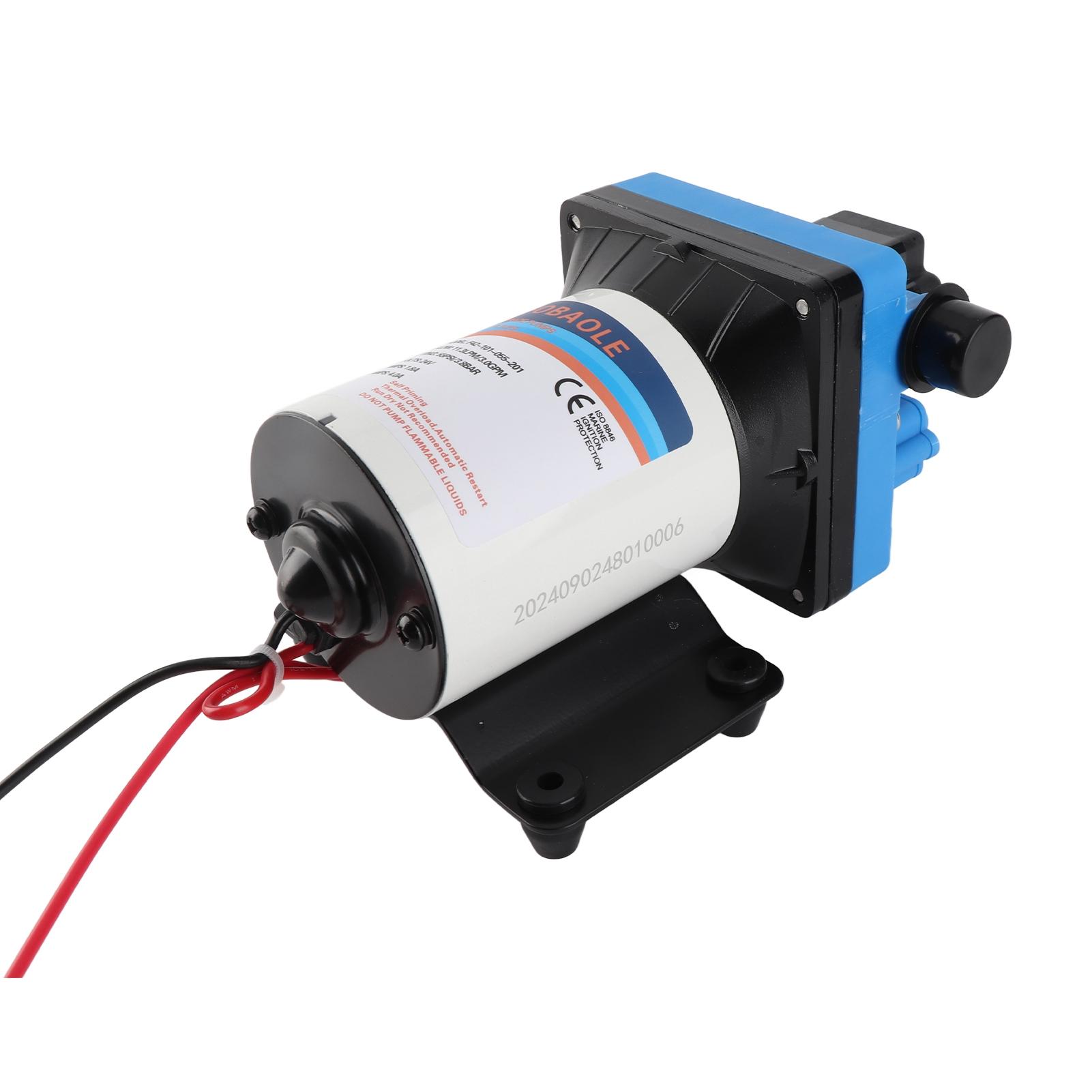

Diaphragm Pump 24V 96W Water Transfer Pump With Water Strainer and Hose Fittings for Home Garden Agricultural 24V 250mA