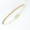 100cm Fashionable and Versatile Black Leather Thin Belt for Women, Decorative Dress Simple Korean Style Suit  White Small Belt
