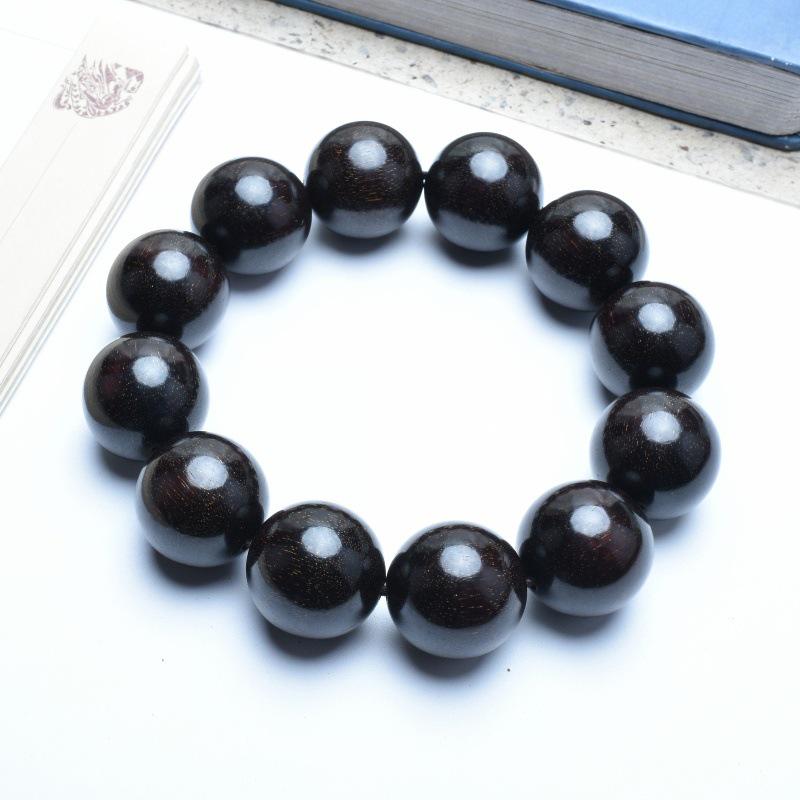 Venus Old Material Small-Leaf Red Sandalwood Prayer Beads Chain - High Oil Density, Unisex, New Chinese Style Decoration Gift