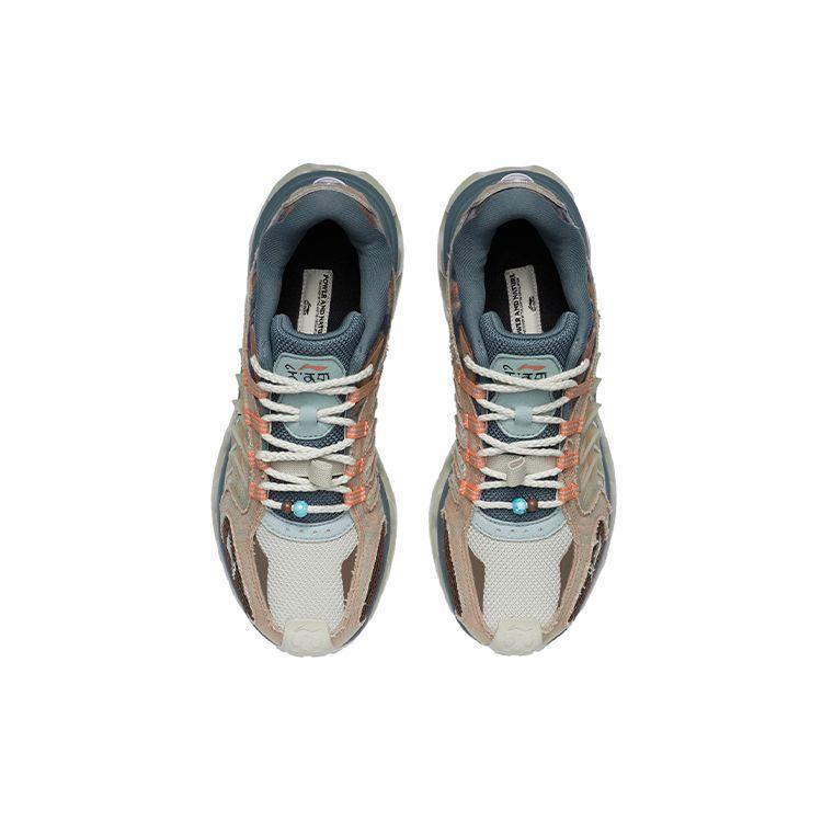 Li Ning Cang Lan Shan Se Trendy Casual Low-Top Running Shoes Men Sneaker Apricot AGLR293-1
