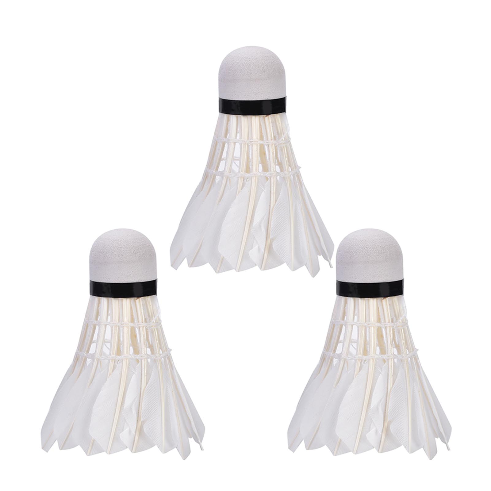 3Pcs Badminton Shuttlecocks for Outdoor Indoor Sport Training Entertainment