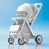 Convertible Lightweight Baby Stroller: High Landscape, Foldable, Shock-Absorbing for Sitting or Lying