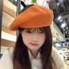 Cartoon Persimmon Beret Kawaii Y2K Painter Hat Personality Knitted Hat  Party