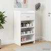 Shoe Cabinet with Drawers White 48 x 36 x 92 cm Engineered Wood