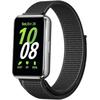 Nylon-Armband für Samsung Galaxy Fit 3, Schwarz