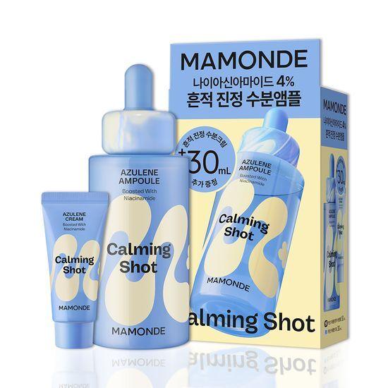 

Mamonde Успокаивающая ампула с азуленом для увлажнения 50 мл + Крем 30 мл Набор