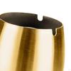 Tapered Ash Holder Portable Stainless Steel Ashtray for Villas Outdoor Patio Argent