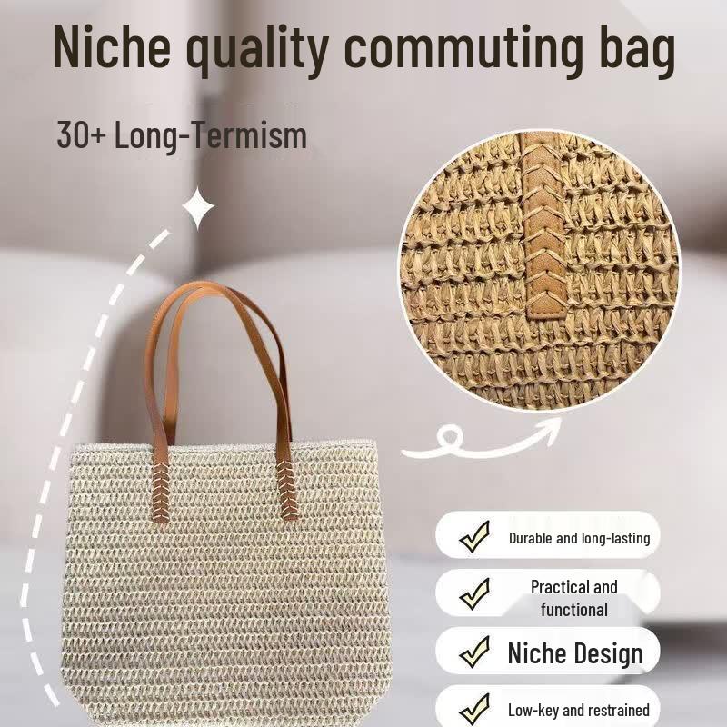 Kairui Natural Straw Commuter Bag