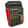 6 Channel Sound Mixer Bluetooth USB Professional Mixer Sound Board Consoler 48V DJ Mixer for Live